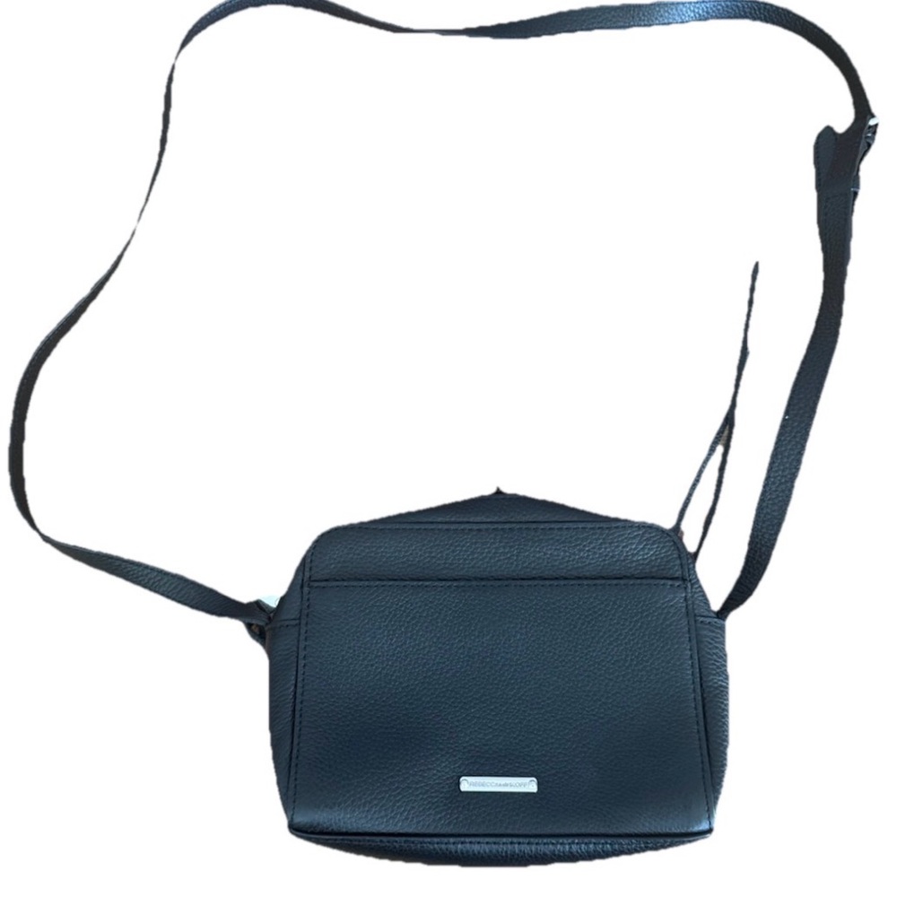 Rebecca Minkoff Mini Avery Crossbody Black Pebbled Leather Purse